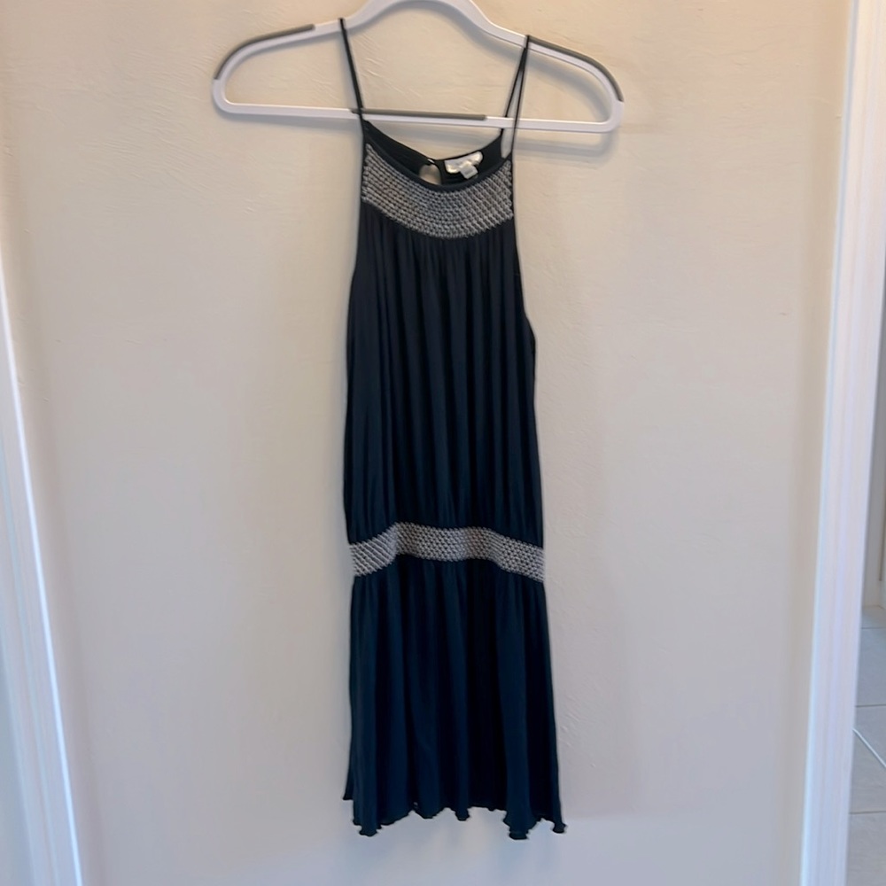 XS Soft Joie Mini Dress Embroidered High Waist